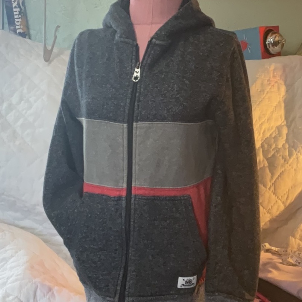 Shaun white zip up hooded jacket boys size 14/16